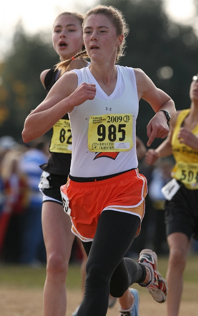 2009 CIF XC Girls D1-150.JPG - 2009 California CIF Cross Country Championships, Woodward Park, Fresno, California